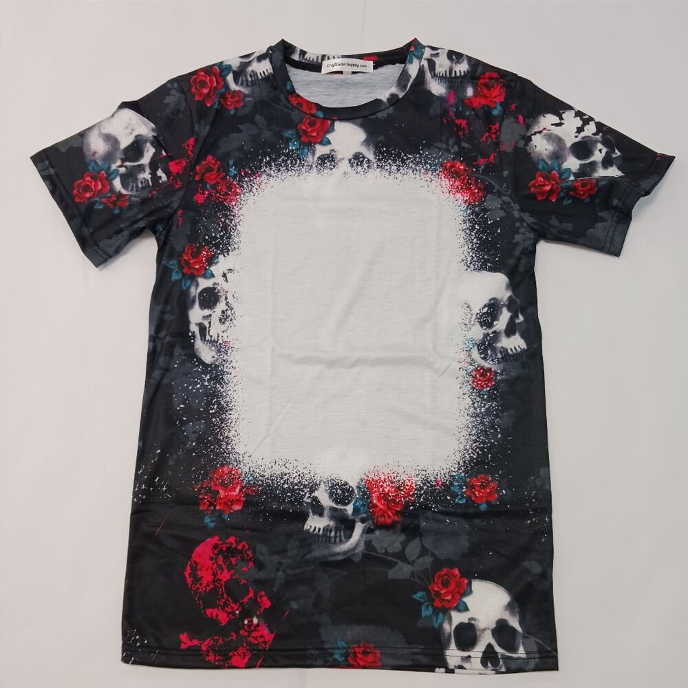 Adult T Shirt Skulls And Roses